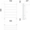 Полотенцесушитель Terminus Анкона П6 500х600