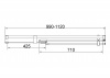 Vincea Душевая дверь Экстенза (Extenza) VDP-4EX1011CLBN, 1000/1100, брашированный никель, стекло прозрачное