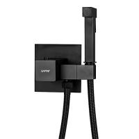 Гигиенический душ скрытого монтажа с термостатом GAPPO G7207-60 черный