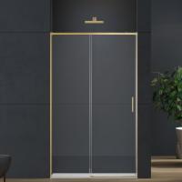 Vincea Душевая дверь Софт 2 (Soft 2) VDS-3SO2110CLG, 1100, брашированное золото, стекло прозрачное