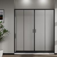 Vincea Душевая дверь Сити (City) VDS-5CT2170CLB, 1700, черный, стекло прозрачное