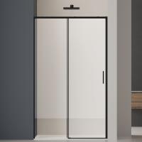 Vincea Душевая дверь Софт 2 (Soft 2) VDS-3SO2140CLB, 1400, черный, стекло прозрачное