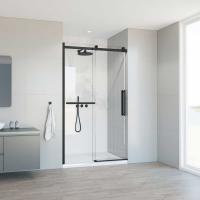 Vincea Душевая дверь Комо Софт (Como Soft) VDS-1CS120CLB, 1200, черный, стекло прозрачное