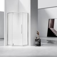 Vincea Душевой уголок Слим-Н (Slim-N) VSP-4SN900CLBN, 900*900, брашированный никель, стекло прозрачное