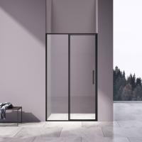 Vincea Душевая дверь Слим 8мм (Slim 8mm) VDP-4SL120CLB, черный, стекло прозрачное