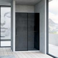 Vincea Душевая дверь Слим Софт (Slim Soft) VDS-1SS120CGB, 1200, черный, стекло тонированное