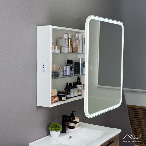 Зеркальный шкаф Alavann Cosmetic Light 70
