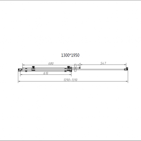 Vincea Душевая дверь Комо-Н (Como-N) VDS-4CN130CL, 1300, хром, стекло прозрачное
