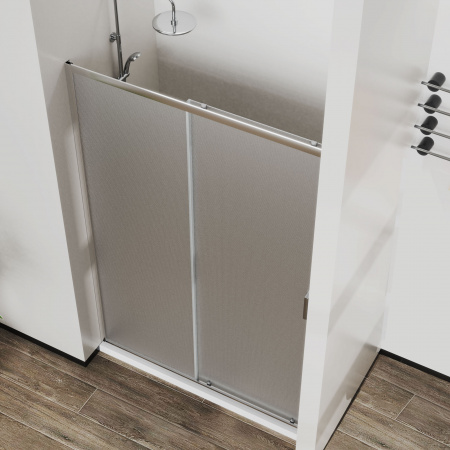 Vincea Душевая дверь Сити (City) VDS-5CT150MT, 1500, хром, стекло текстурное