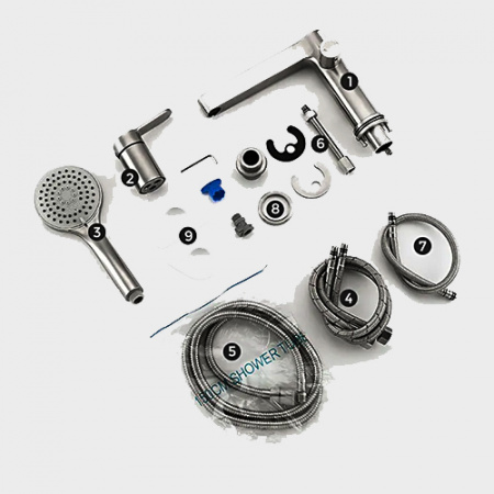 Смеситель на борт ванны на 3 отверстия Gappo G1199-30