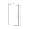 Vincea Душевая дверь Слим-Н (Slim-N) VDS-4SN140CLG, 1400, брашированное золото, стекло прозрачное