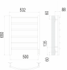 Полотенцесушитель Terminus Классик П6 500х650 электро