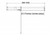 Vincea Душевая дверь Экстенза (Extenza) VDP-4EX9010CLBN, 900/1000, брашированный никель, стекло прозрачное