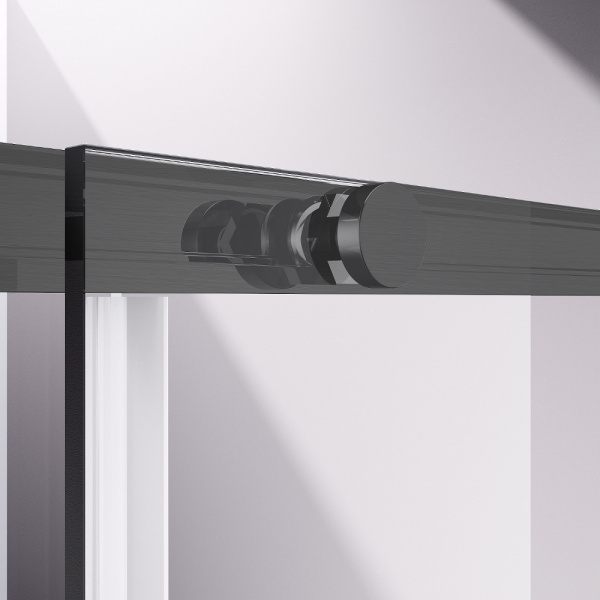 Vincea Душевая дверь Слим-Н (Slim-N) VDS-4SN130CLGM, 1300, вороненая сталь, стекло прозрачное