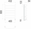 Полотенцесушитель Terminus Классик П6 400х600