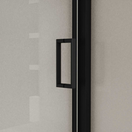 Vincea Душевая дверь Сити (City) VDS-5CT120CLB, 1200, черный, стекло прозрачное