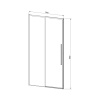 Vincea Душевая дверь Слим-Н (Slim-N) VDS-4SN130CL, 1300, хром, стекло прозрачное