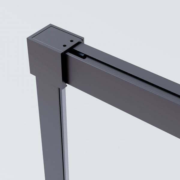 Vincea Душевая дверь Софт 2 (Soft 2) VDS-3SO2130CLGM, 1300, вороненая сталь, стекло прозрачное