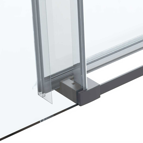 Vincea Душевая дверь Комо Софт (Como Soft) VDS-1CS110CLGM, 1100, вороненая сталь, стекло прозрачное