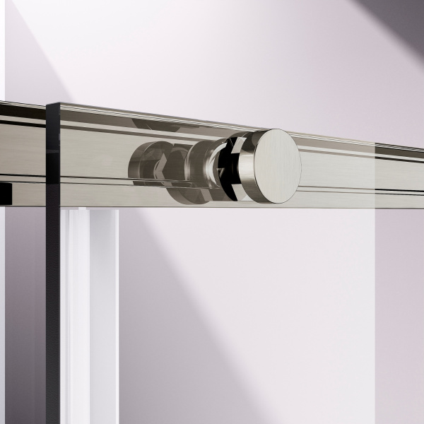 Vincea Душевая дверь Слим-Н (Slim-N) VDS-4SN130CLBN, 1300, брашированный никель, стекло прозрачное,