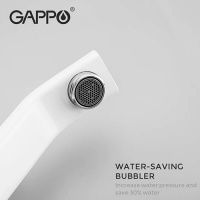 Смеситель для раковины Gappo Futura G4517-8 белый