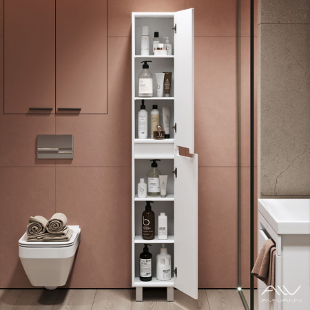 Пенал Alavann Cosmetic  30 см, напольный, белый