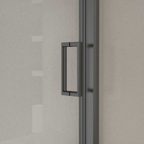 Vincea Душевая дверь Сити (City) VDS-5CT140CLGM, 1400, вороненая сталь, стекло прозрачное
