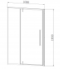 Vincea Душевая дверь Слим 8мм (Slim 8mm) VDP-4SL100CL, хром, стекло прозрачное