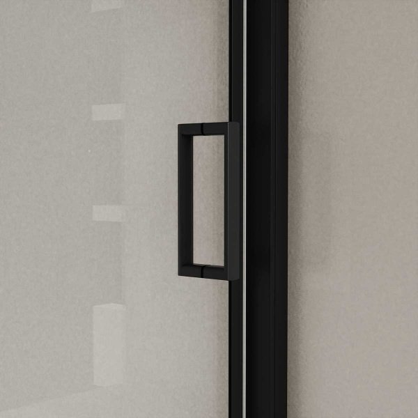 Vincea Душевая дверь Сити (City) VDS-5CT140CLB, 1400, черный, стекло прозрачное