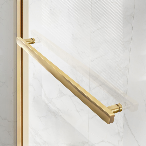 Vincea Душевая дверь Слим Софт (Slim Soft) VDS-1SS140CLG, 1400, брашированное золото, стекло прозрачное