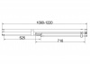 Vincea Душевая дверь Экстенза (Extenza) VDP-4EX1112CLBN, 1100/1200, брашированный никель, стекло прозрачное