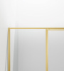 Vincea Душевая дверь Слим 8мм (Slim 8mm) VDP-4SL120CLG, брашированное золото, стекло прозрачное