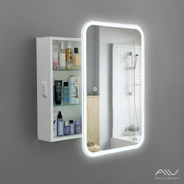 Зеркальный шкаф Alavann Cosmetic Light 60