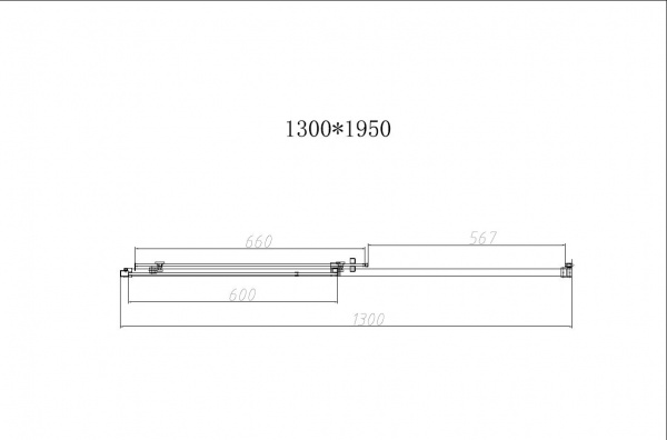 Vincea Душевая дверь Слим-Н (Slim-N) VDS-4SN130CLGM, 1300, вороненая сталь, стекло прозрачное