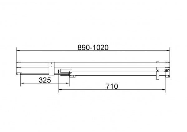 Vincea Душевая дверь Экстенза (Extenza) VDP-4EX9010CLG, 900/1000, брашированное золото, стекло прозрачное