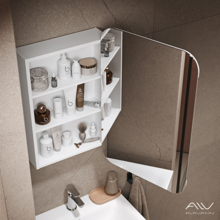 Зеркальный шкаф Alavann Cosmetic 50 с приближением