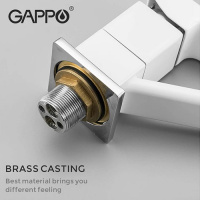 Смеситель для раковины Gappo Futura G4517-8 белый