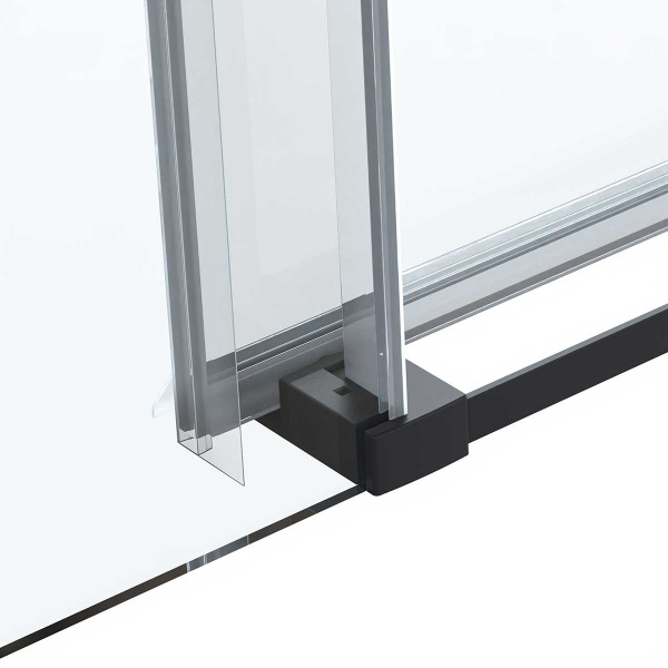 Vincea Душевая дверь Комо Софт (Como Soft) VDS-1CS140CLB, 1400, черный, стекло прозрачное