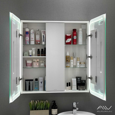 Зеркальный шкаф Alavann Cosmetic Light 80