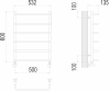 Полотенцесушитель Terminus Стандарт П6 500х600
