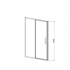 Vincea Душевая дверь Слим 8мм (Slim 8mm) VDP-4SL120CLG, брашированное золото, стекло прозрачное