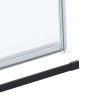 Vincea Душевая дверь Комо Софт (Como Soft) VDS-1CS110CLB, 1100, черный, стекло прозрачное