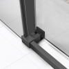 Vincea Душевая дверь Слим Софт (Slim Soft) VDS-1SS120CLGM, 1200, вороненая сталь, стекло прозрачное