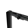 Vincea Душевая дверь Слим Софт (Slim Soft) VDS-1SS150CLB, 1500, черный, стекло прозрачное