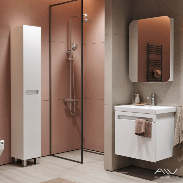 Пенал Alavann Cosmetic  30 см, напольный, белый