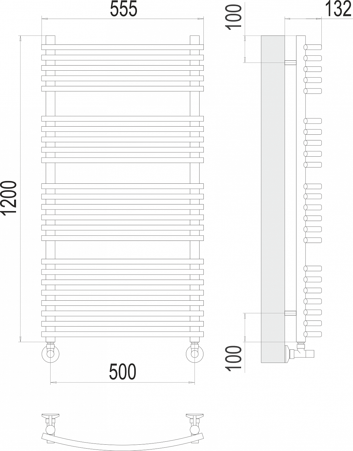 Полотенцесушитель Terminus Марио П24 500х1200