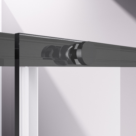 Vincea Душевая дверь Слим-Н (Slim-N) VDS-4SN110CLGM, 1100, вороненая сталь, стекло прозрачное