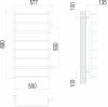 Полотенцесушитель Terminus Стандарт П8 500х800 бп500