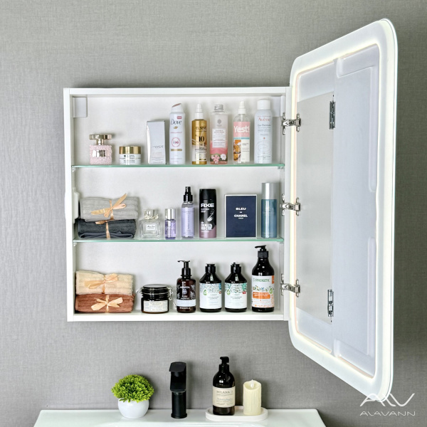 Зеркальный шкаф Alavann Cosmetic Light 70