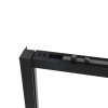 Vincea Душевая дверь Слим Софт (Slim Soft) VDS-1SS120CGB, 1200, черный, стекло тонированное